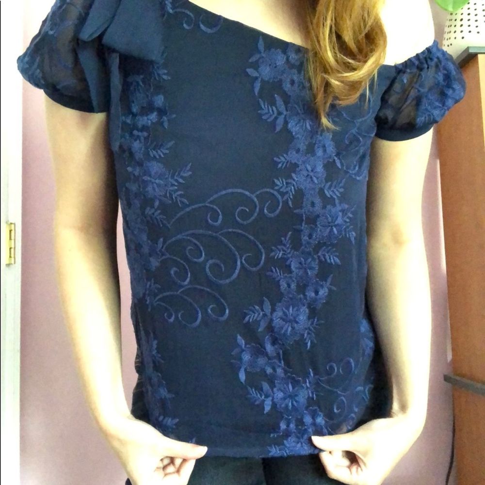 NWT Anthropologie Foxiedox One Shoulder Blouse